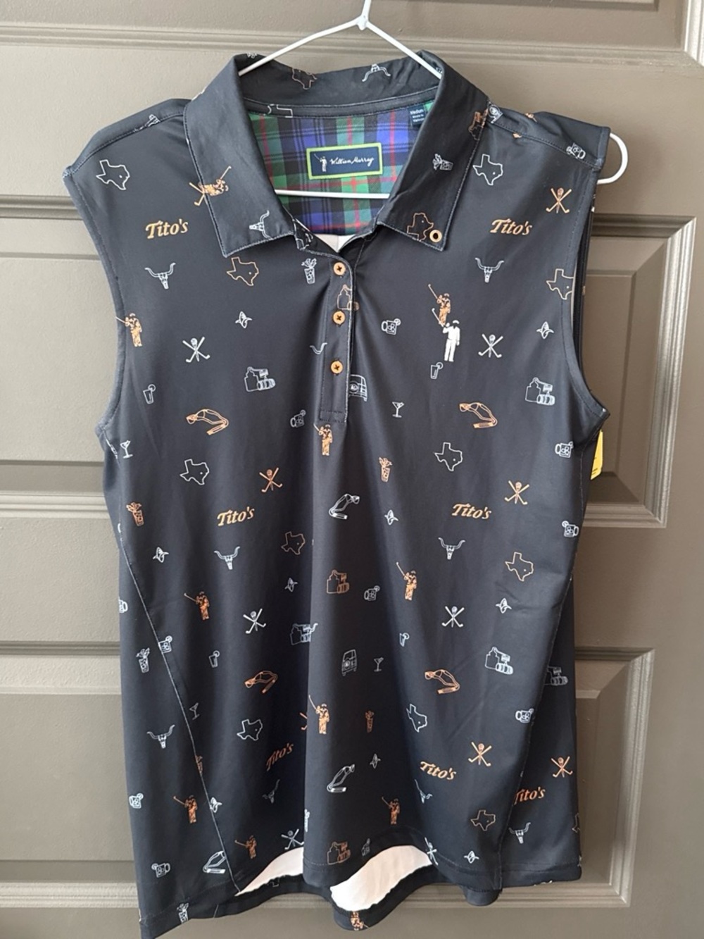 William Murray x Tito’s Voka Texas Sleeveless Golf Polo Women’s Medium